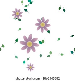 Blumenziermuster, Vektormuster. Nahtlose Design-Blätter Textur.