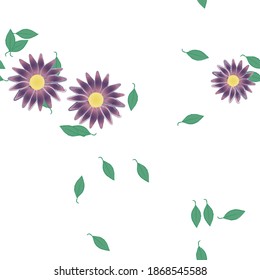 Patrón de vector ornamental floral. La textura de las hojas de diseño sin brillo.