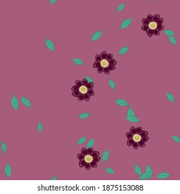 Patrón de vector ornamental floral. La textura de las hojas de diseño sin brillo.