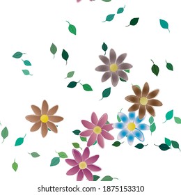 Patrón de vector ornamental floral. La textura de las hojas de diseño sin brillo.