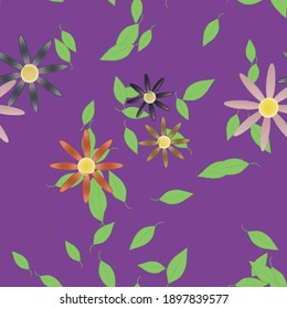 Patrón de vector ornamental floral. La textura de las hojas de diseño sin brillo.