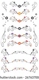 Floral ornaments.