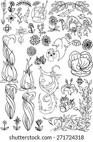floral ornaments Beardsley