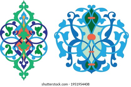 Floral ornaments for decoration of the interior 