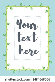 Floral ornaments decorative vector frame