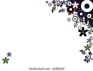 Floral ornaments frame - vector.