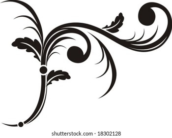 floral ornaments in vector format, very easy to edit, individual objects!