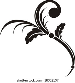 floral ornaments in vector format, very easy to edit, individual objects!