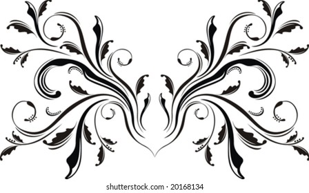 floral ornaments in vector format, very easy to edit, individual objects!