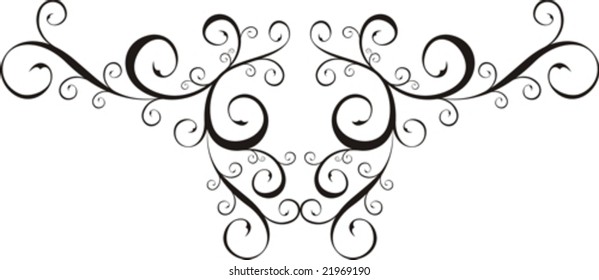 floral ornaments in vector format, very easy to edit, individual objects!