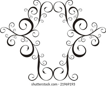 floral ornaments in vector format, very easy to edit, individual objects!