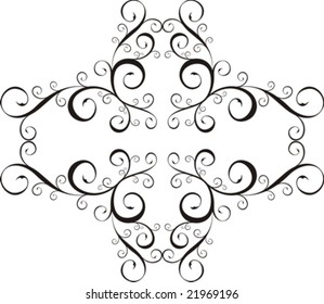 floral ornaments in vector format, very easy to edit, individual objects!
