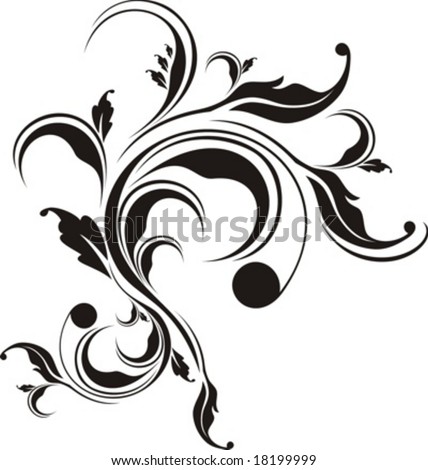 floral ornaments in vector format, very easy to edit, individual objects!