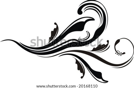 floral ornaments in vector format, very easy to edit, individual objects!