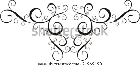 floral ornaments in vector format, very easy to edit, individual objects!