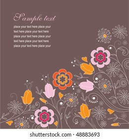 Floral ornate background