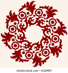 floral ornate decoration