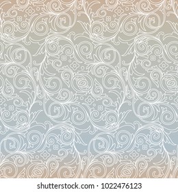 Floral ornate decorative seamless background