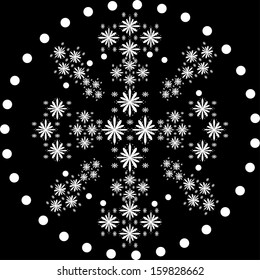 Floral ornate wallpaper, vector texture.