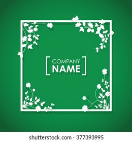 floral overlapping border 