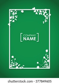 floral overlapping border 
