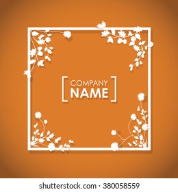 floral overlapping border 