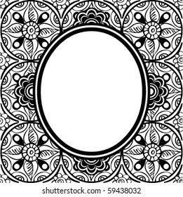 floral page design, vector image