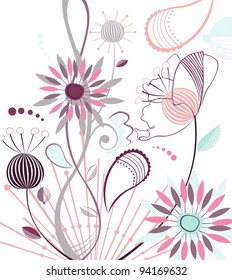 Floral Paisley Background Stock Vector (Royalty Free) 94169632 ...