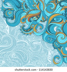 Floral paisley frame