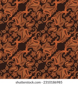 Patrón sin fisuras floral. fondo del vector de damasco