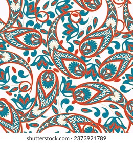 Patrón sin fisuras floral. fondo del vector de damasco