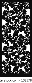 floral panel with pattern