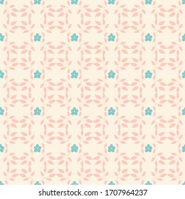 Floral Pastel Background Vector Seamless pattern