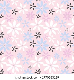 Floral pastel repeat pattern design
