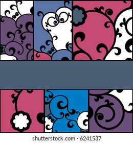 floral patchwork background