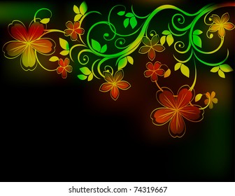 floral pattern.