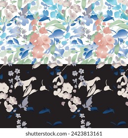 Motif floral Abstrait Blooms Géométrie en pétales.