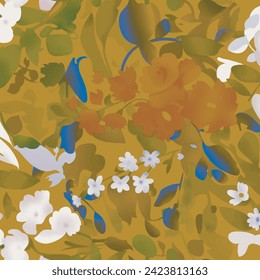 Motif floral Abstrait Blooms Géométrie en pétales.