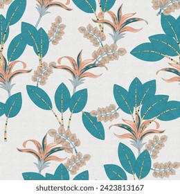 Motif floral Abstrait Blooms Géométrie en pétales.