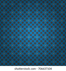 Floral pattern with abstract flowers. Vector seamless texture with stylized flowers. Wedding flowers design in brown, blue and green colors. Vintage elegance ornament.