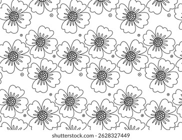Floral pattern with abstract hand drawn leaves, minimalist design, background, editable, easy to apply, design vector, wallpaper, packaging