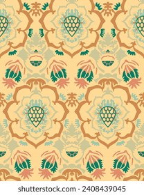 Floral Pattern Abstract Seamless Vector.