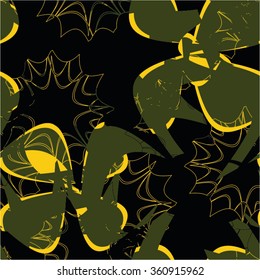 Floral pattern, abstract seamless vector background.