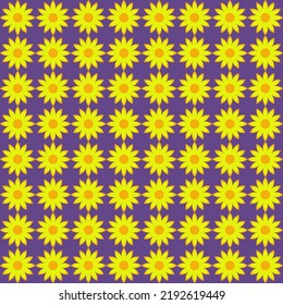 The floral pattern is arranged in rows.