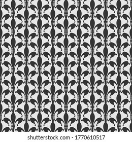 Fondo del patrón floral. Fondo blanco y negro. La textura del papel pintado. Imagen de fondo del vector