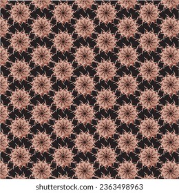 A floral pattern background in brown is a design characterized by the incorporation of various floral elements, motifs, and botanical details in a rich and earthy brown color palette. beauty full des