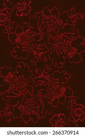 Floral pattern background with decorative ornament