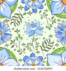 Floral pattern background Decorative wallpapaer Vector illustration