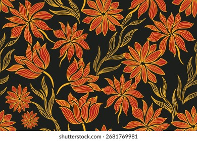 Padrão floral para fundo, tecido, motivo, etc.
