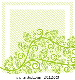 Floral pattern background invitation card vector illustration